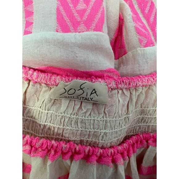 SOFIA MADE IN ITALY PINK AND CREAM DRESS - Picture 7 of 7